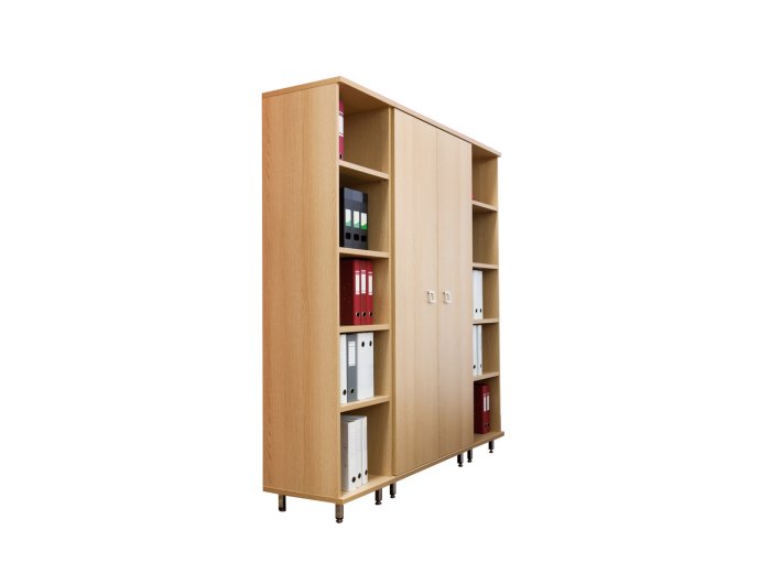 Wooden Storage Cabinet, Bookshelf, 72 in.